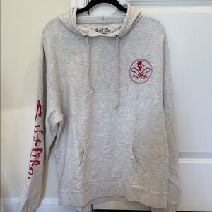 Salt Life Light Gray Hoodie with Red Details!